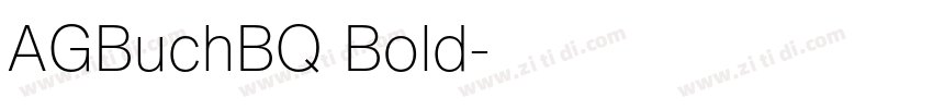AGBuchBQ Bold字体转换 AGBuchBQ Bold字体转换